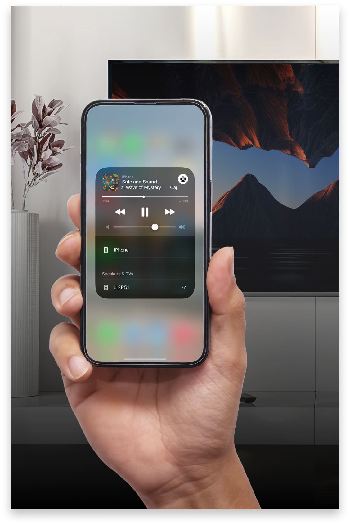 Phone streaming audio to the USR51
