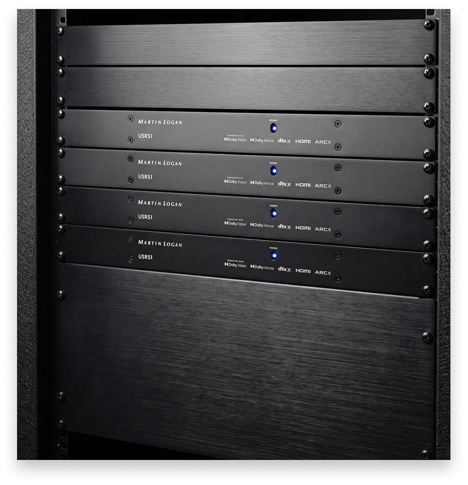 USR51 units mounted in an equipment rack